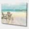 Designart - Seaside Morning no Window - Coastal Gallery-wrapped Canvas